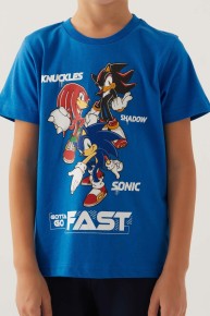 Arnetta Erkek Çocuk Sonic Cobalt Kısa Kol Pijama Takımı 16983 - Thumbnail