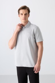 Tommy Life Erkek Taş Polo Yaka T-shirt 88348 - Thumbnail