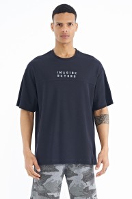 Tommy Life Erkek O Yaka Oversize T-shirt 88178 - Thumbnail