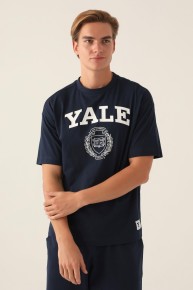 Yale Erkek Kısa Kol Lisanslı T-shirt 1742 - Thumbnail